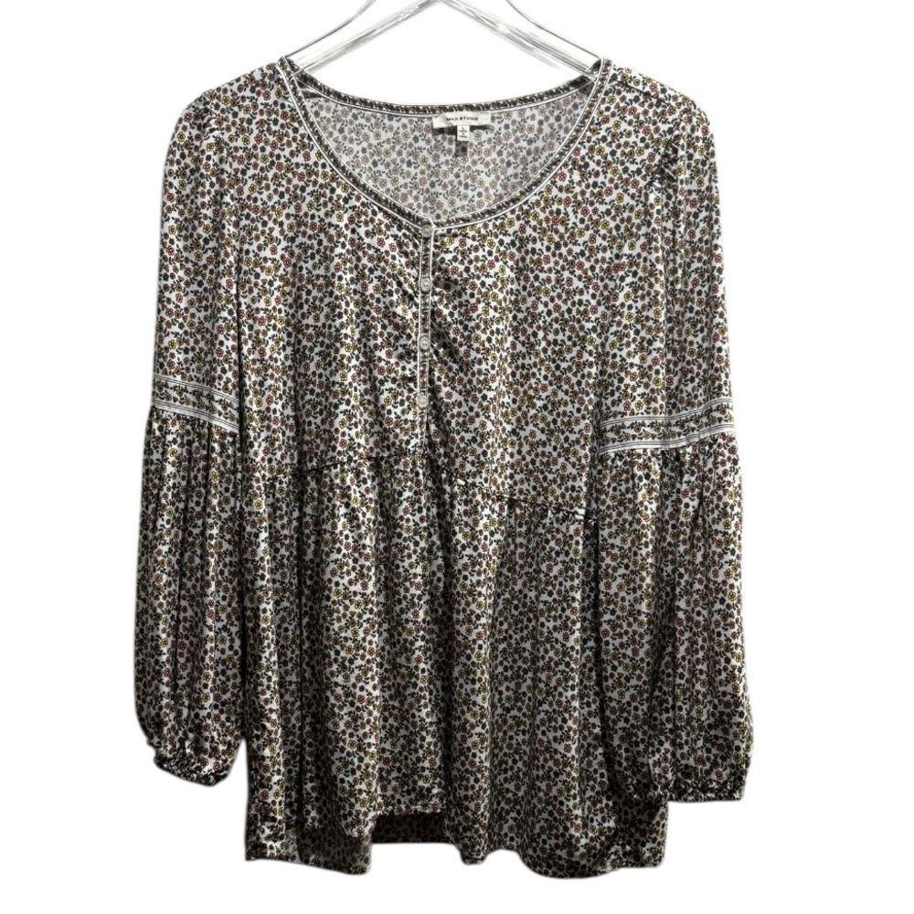 Max Studio Multicolor Patterned Blouse - image 6